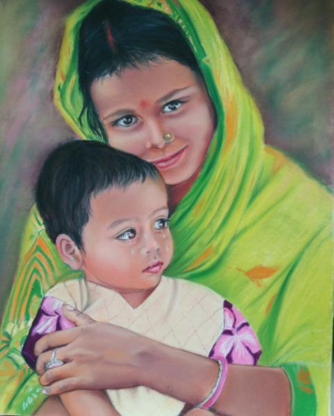 Consolation  pastel   30 X 40  - VENDU